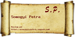 Somogyi Petra névjegykártya